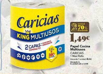 Gadis Papel Cocina Multiusos Caricias oferta