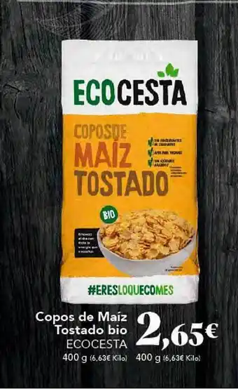 Gadis Copos De Maíz Tostado Bio Ecocesta oferta