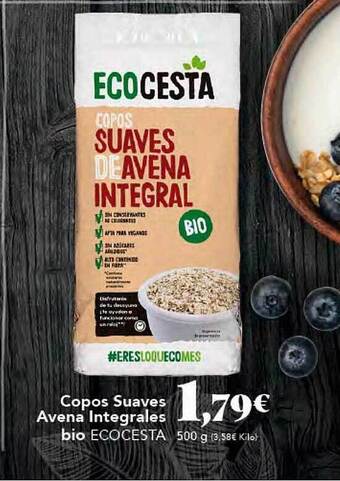 Gadis Copos Suaves Avena Integrales Bio Ecocesta oferta