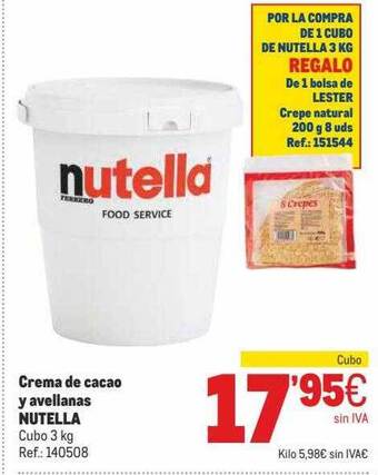 Makro Crema De Cacao Y Avellanas Nutella oferta