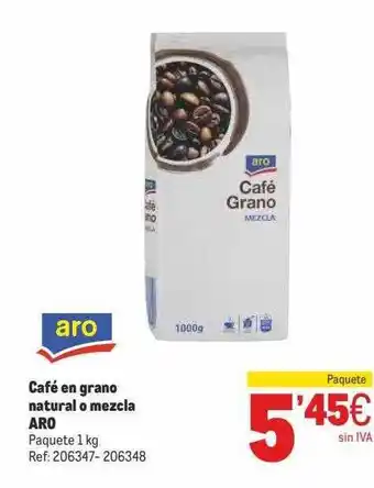 Makro Café En Grano Natural O Mezcla Aro oferta