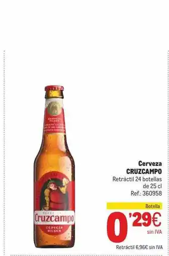 Makro Cerveza Cruzcampo oferta