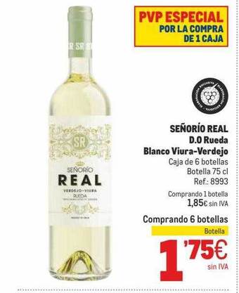 Makro Señorio Real D.o. Rueda Blanco Viura-verdejo oferta