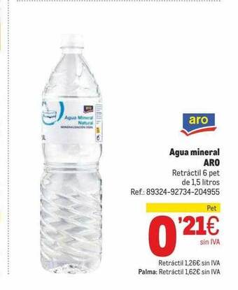 Makro Agua Mineral Aro oferta