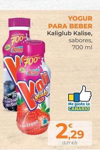 SPAR Gran Canaria Yogur Para Beber Kaliglub Kalise oferta
