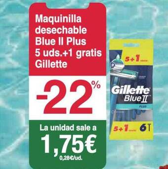 Spar La Palma Maquinilla Desechable Blue II Plus Gillette oferta