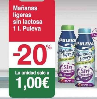 Spar La Palma Mañanas Ligeras Sin Lactosa Puleva oferta