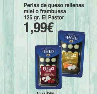 Spar La Palma Perlas De Queso Rellenas Miel O Frambuesa El Pastor oferta