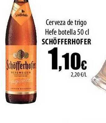 SPAR Lanzarote Cerveza De Trigo Hefe Botella Schöfferhofer oferta