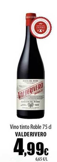SPAR Lanzarote Vino Tinto Roble Valderivero oferta