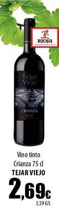 SPAR Lanzarote Vino Tinto Crianza Tejar Viejo oferta