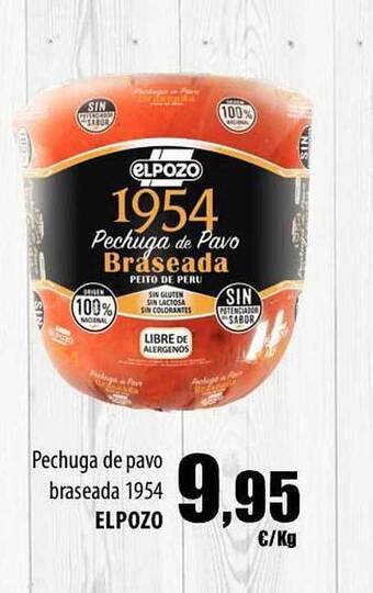 SPAR Lanzarote Pechuga De Pavo Braseada 1954 Elpozo oferta