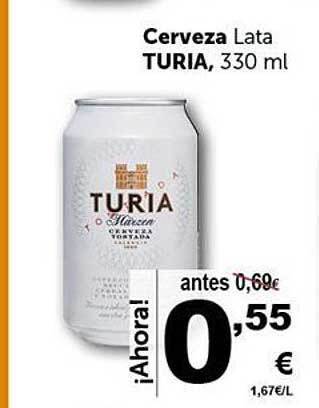 Masymas Cerveza Lata Turia oferta
