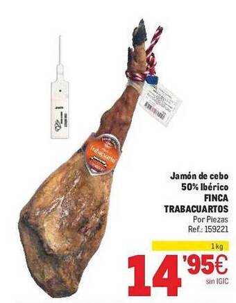 Makro Jamón De Cebo 50% Ibérico Finca Trabacuartos oferta