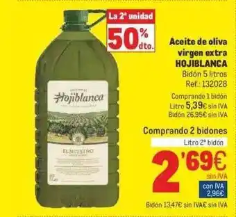 Makro Aceite De Oliva Virgen Extra Hojblanca oferta