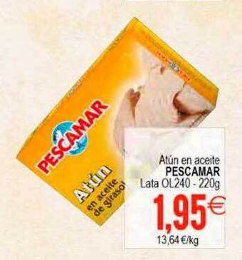 Plenus Supermercados Atún En Aceite Pescamar oferta