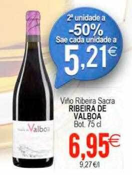Plenus Supermercados Viño Ribeira Sacra Ribeira De Valboa oferta