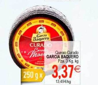 Plenus Supermercados Queixo Curado Garcia Baquero oferta