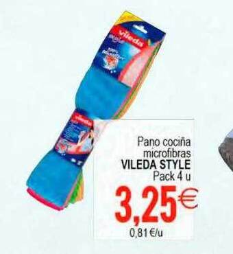 Plenus Supermercados Pano Cociña Microfibras Vileda Style oferta