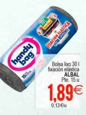 Plenus Supermercados Bolsa Lixo 30l Fixación Elastica Albal oferta