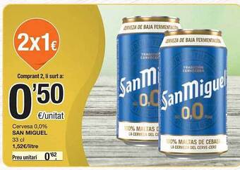 SPAR Cervesa 0,0% San Miguel oferta