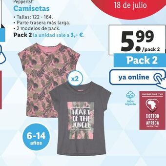 Lidl Camisetas oferta