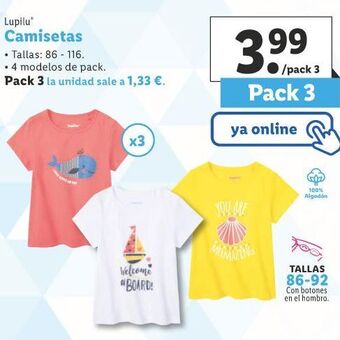 Lidl Camisetas oferta