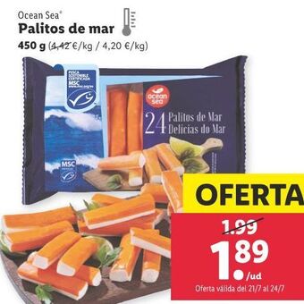 Lidl Palitos de mar oferta