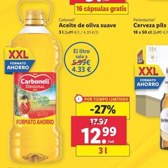 Lidl Aceite de oliva suave oferta