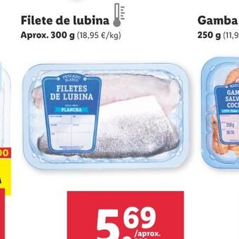 Lidl Filete de lubina oferta