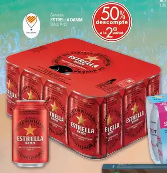 Valvi Supermercats Estrella Damm Cerveza 33 cl P-12 oferta