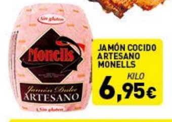 Hiperber Jamón Cocido Artesano Monells oferta