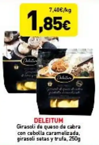 Hiperber Deleitum Girasol de queso de cabra con cebolla caramelizada,girasoli setas y trufa 250 g oferta