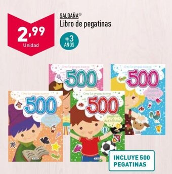 ALDI Saldaña Libro de pegatinas + 3 años oferta
