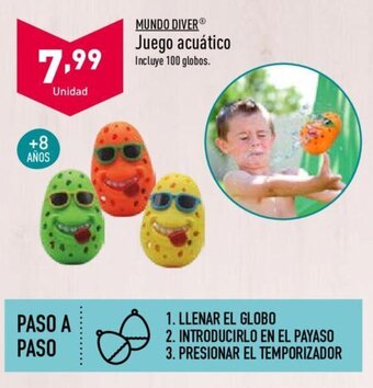 ALDI Mundo Diver Juego acuático + 8 años oferta