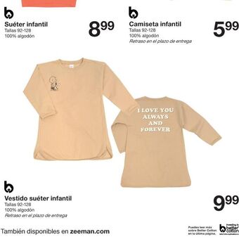 Zeeman Vestido suéter infantil oferta