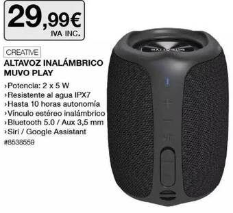 Costco Creative Altavoz Inalámbrico Muvo Play oferta
