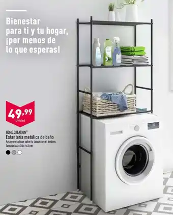 ALDI Home Creation Estantería metálica de baño 66x30x162 cm oferta