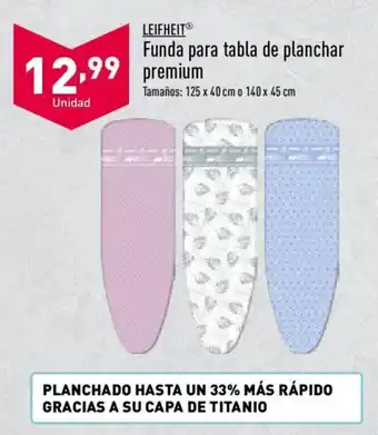 ALDI Funda para tabla de palnchar premium 125x40cm o 140 x 45 cm oferta