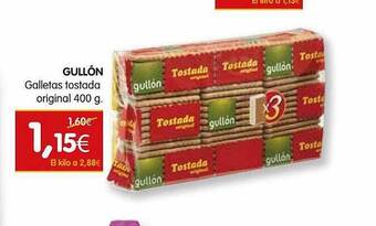 Dicost Gullón Galletas Tostada Original oferta