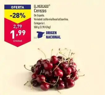 ALDI El Mercado Cerezas oferta