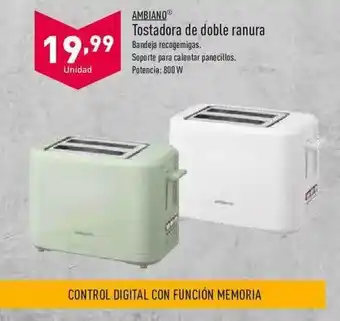 ALDI Ambiano Tostadora De Doble Ranura oferta