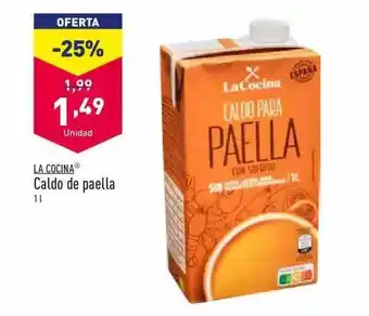ALDI La Cocina Caldo De Paella oferta