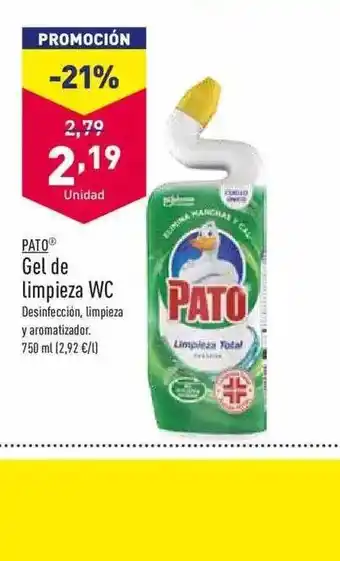 ALDI Pato Gel De Limpieza Wc oferta