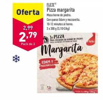 ALDI Flete Pizza Margarita oferta