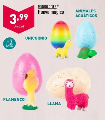 ALDI Mundo Diver Huevo mágico + 3 años oferta