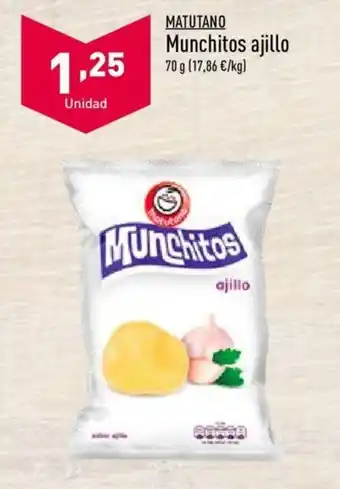 ALDI Matutano Munchitos ajillo 70 g oferta