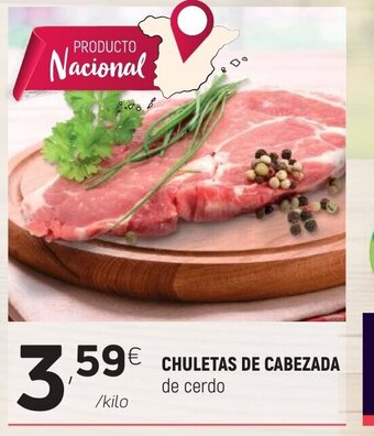 Coviran Chuletas de Cabezada de Cerdo oferta