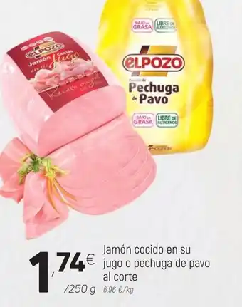 Coviran Jamòn cocido en su jugo o pechuga de pavo al corte oferta