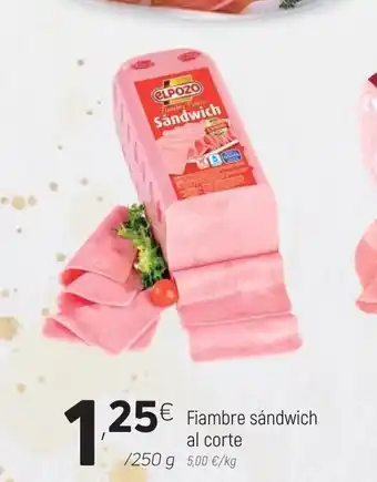 Coviran Fiambre sándwich al corte 250g oferta